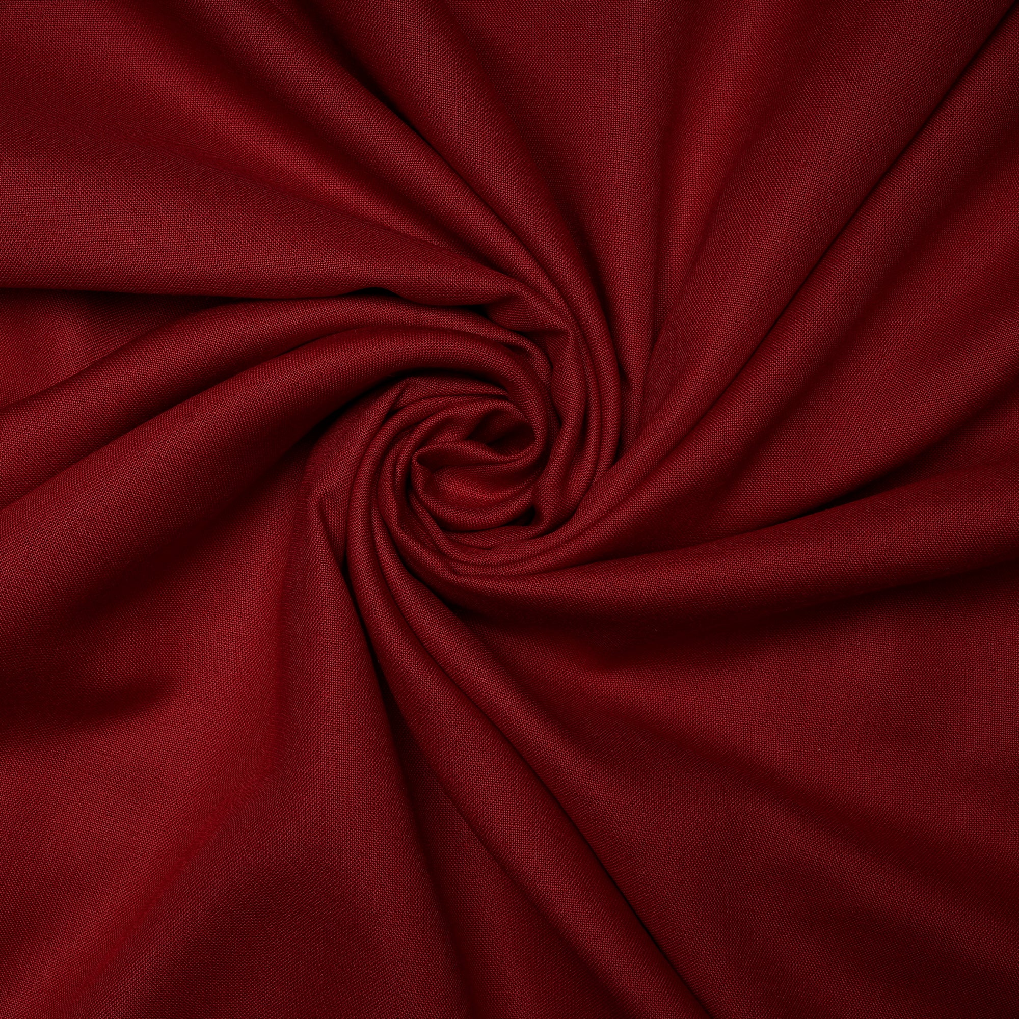 Maroon Plain Mill Dyed Rayon Fabric