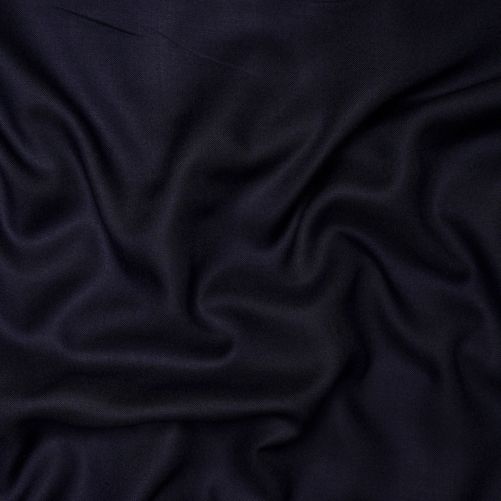 Navy Plain Mill Dyed Rayon Fabric