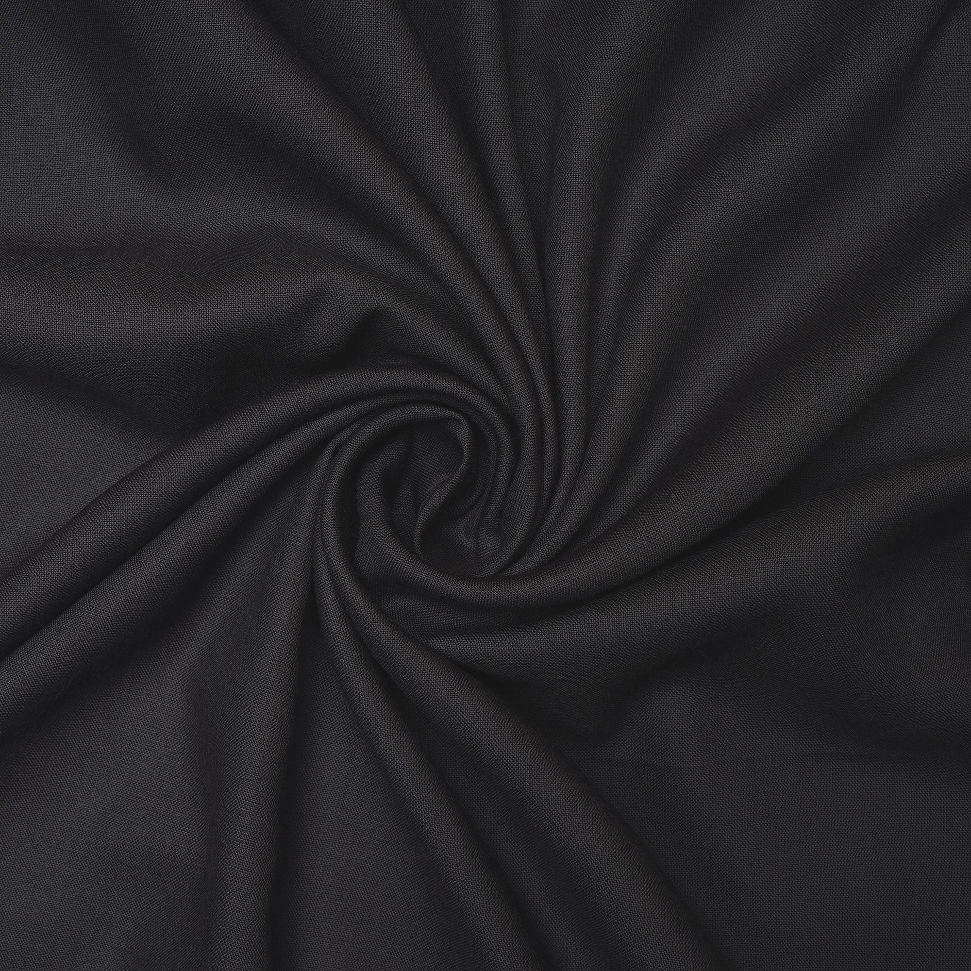 Charcoal Plain Mill Dyed Rayon Fabric