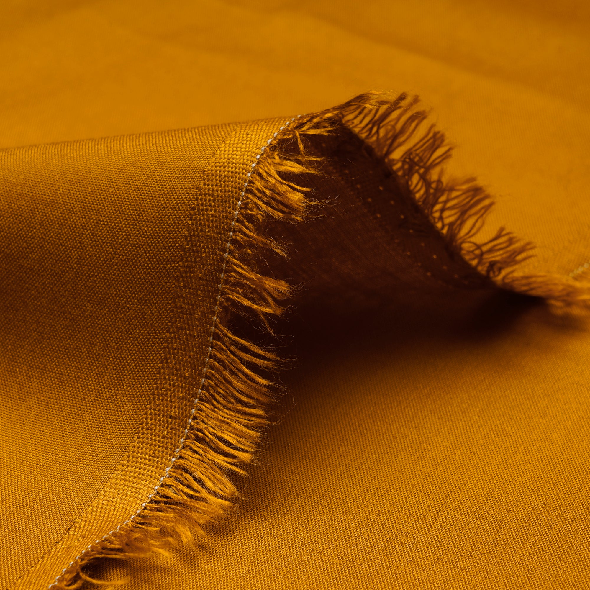 Orange Plain Mill Dyed Rayon Fabric