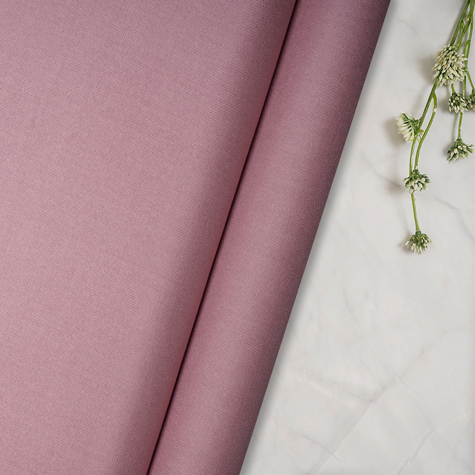 Lilac Plain Mill Dyed Rayon Fabric