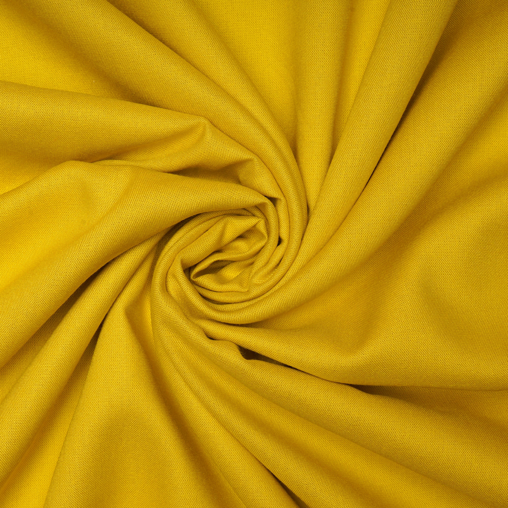 Yellow Plain Mill Dyed Rayon Fabric