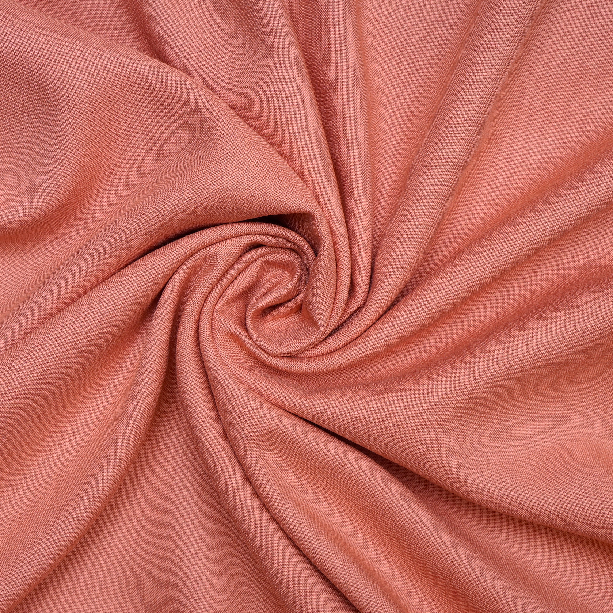 Candlelight Peach Mill Dyed Rayon Fabric