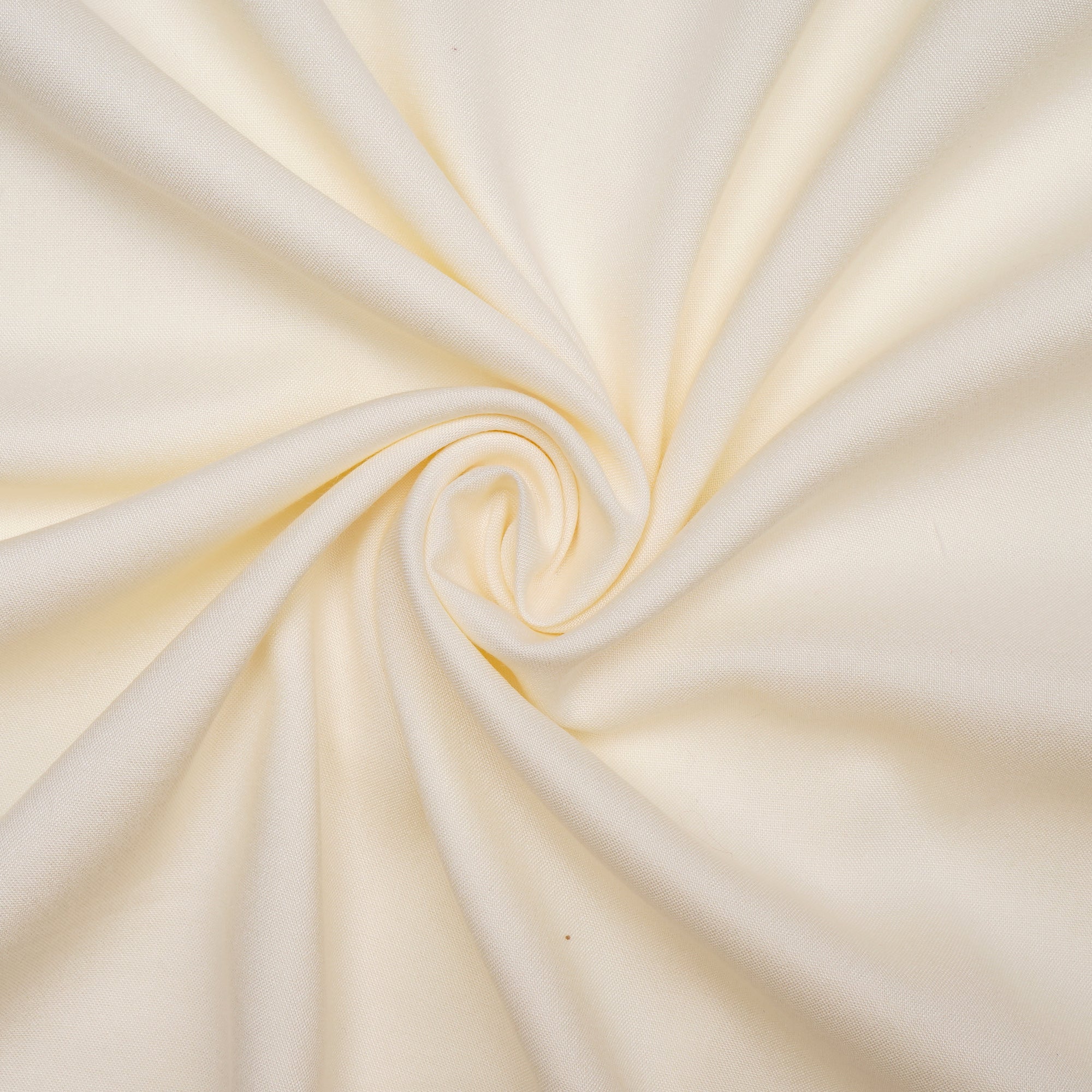 Cream Mill Dyed Rayon Fabric
