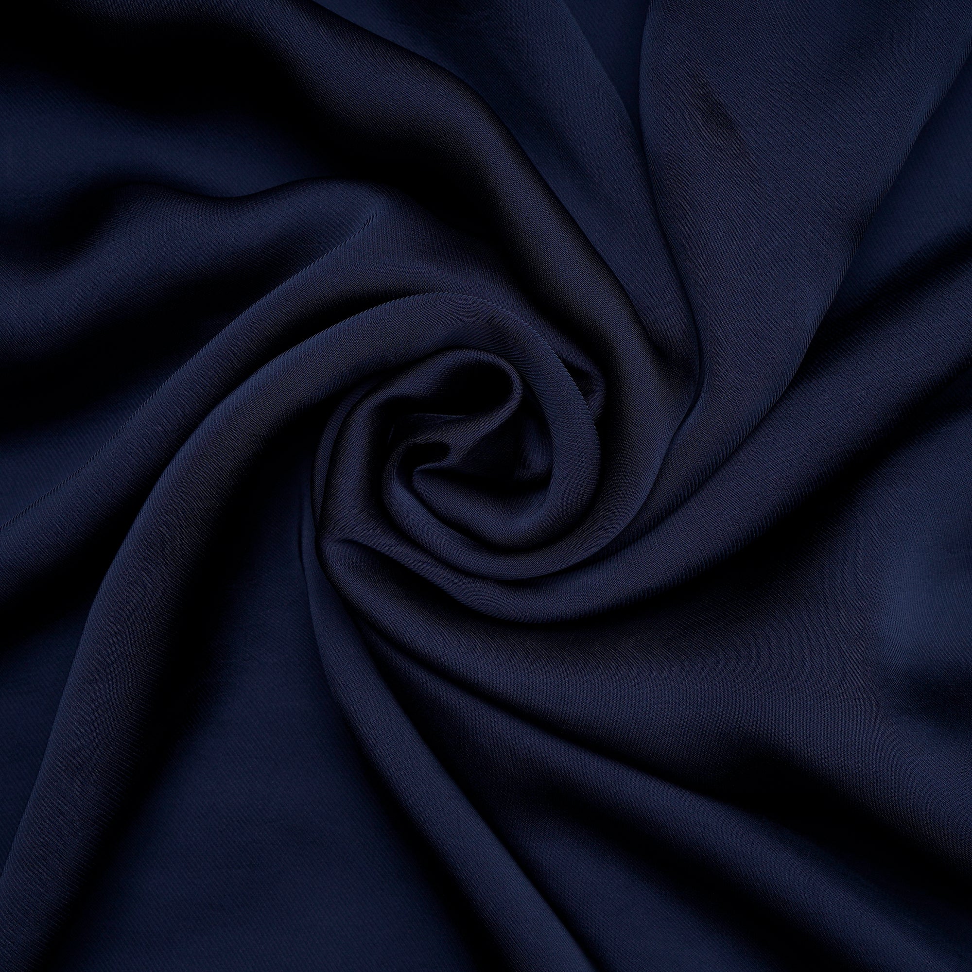 Navy Blue Mill Dyed Satin Organza Fabric