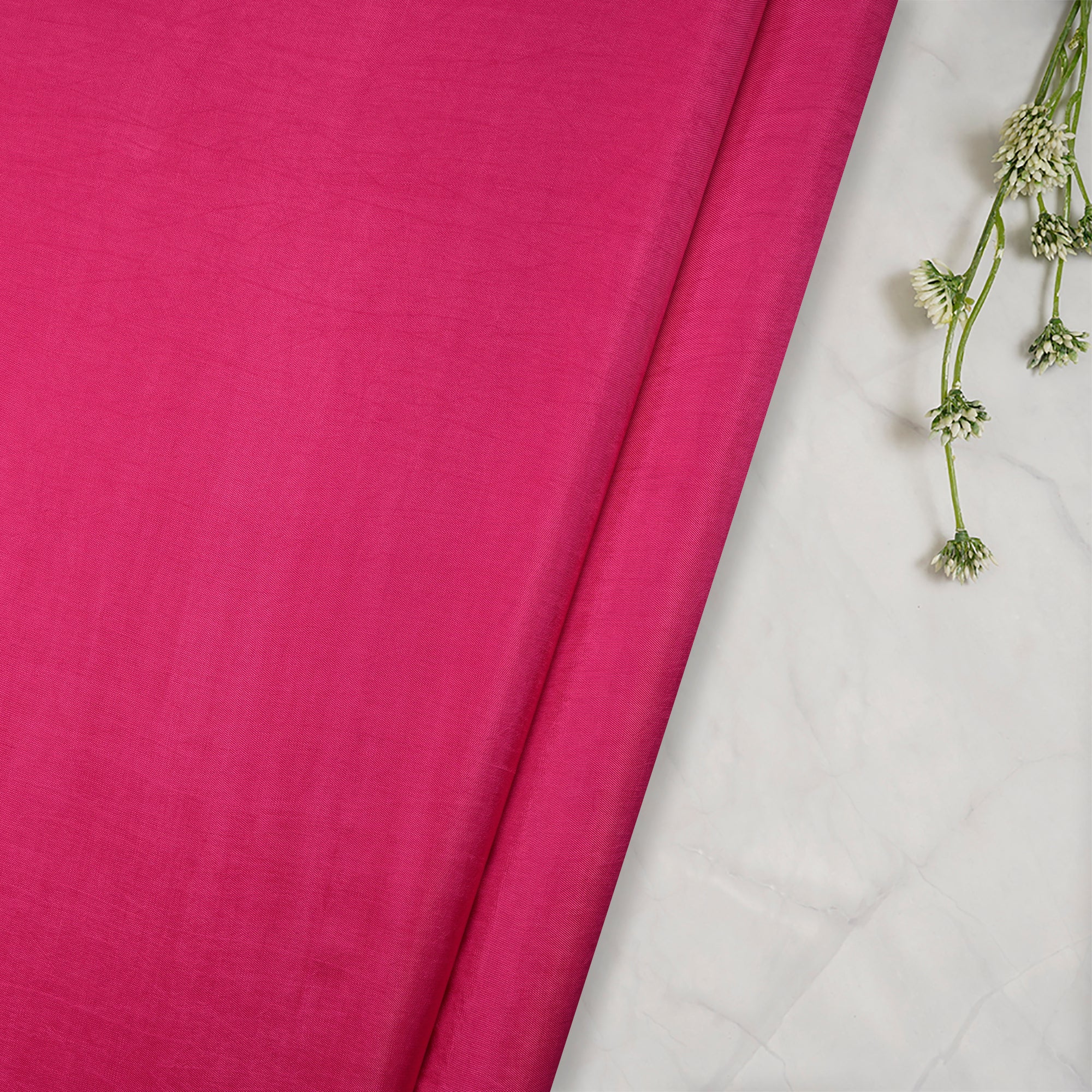 Rose Pink Mill Dyed Baluchi Silk Fabric