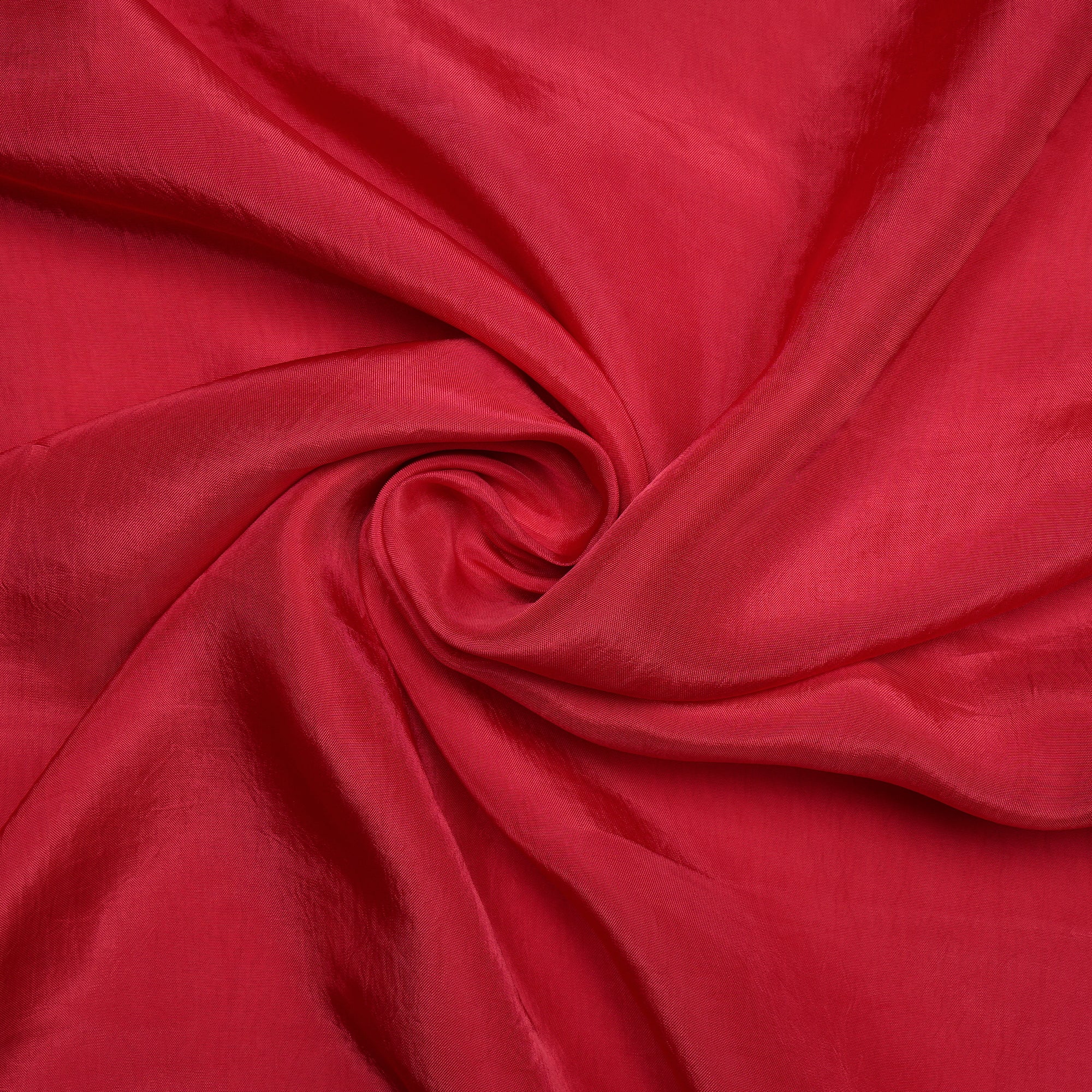 Carmine Red Mill Dyed Baluchi Silk Fabric