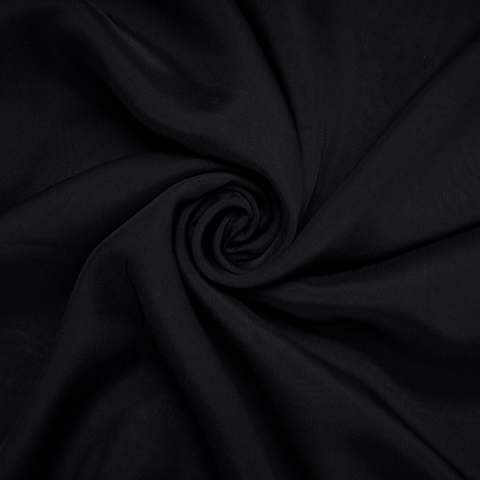 Black Mill Dyed Viscose Organza Fabric