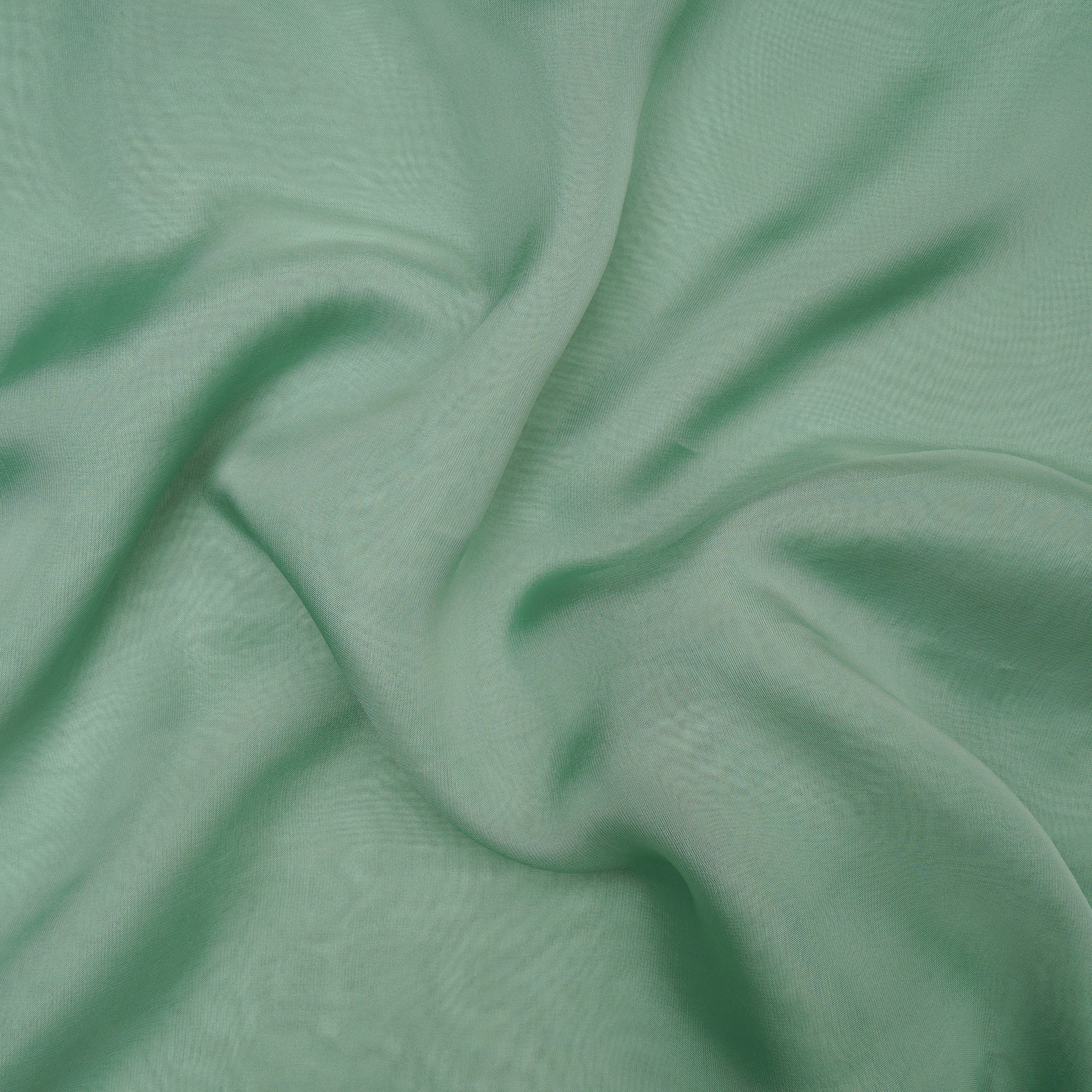 Mint Green Mill Dyed Viscose Organza Fabric