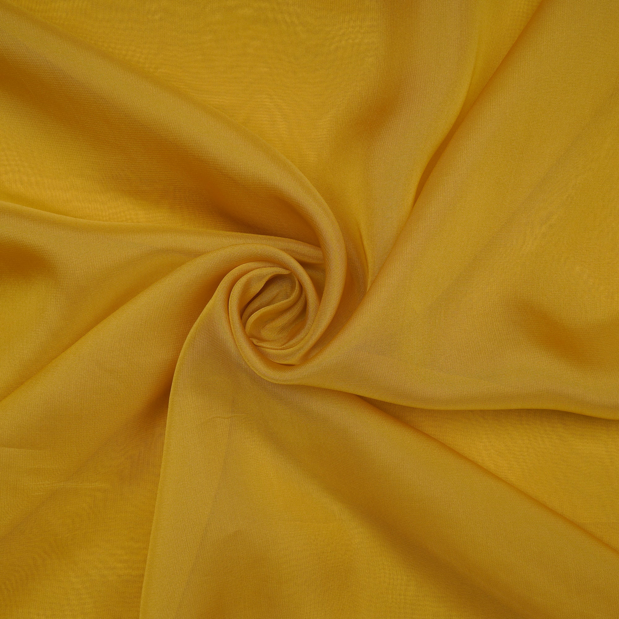 Dull Yellow Mill Dyed Viscose Organza Fabric