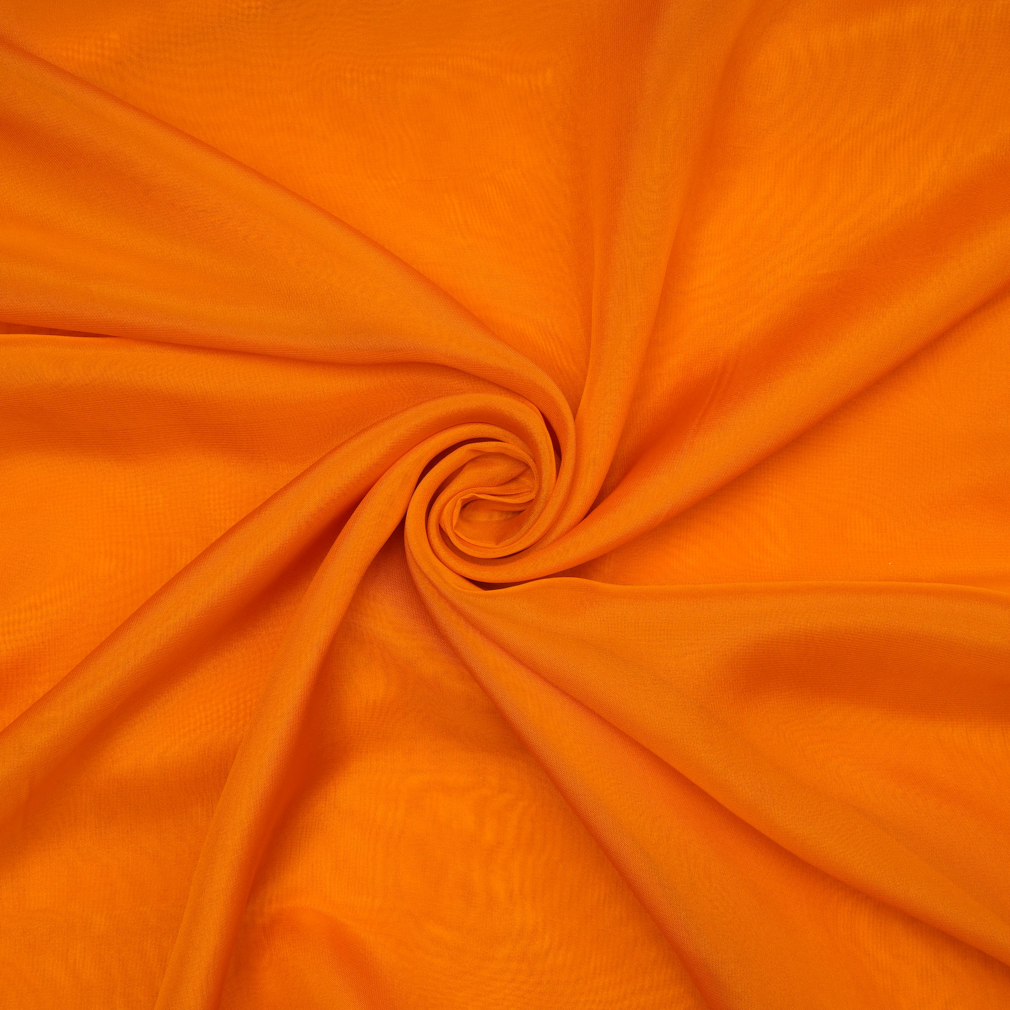 Flame Orange Mill Dyed Viscose Organza Fabric