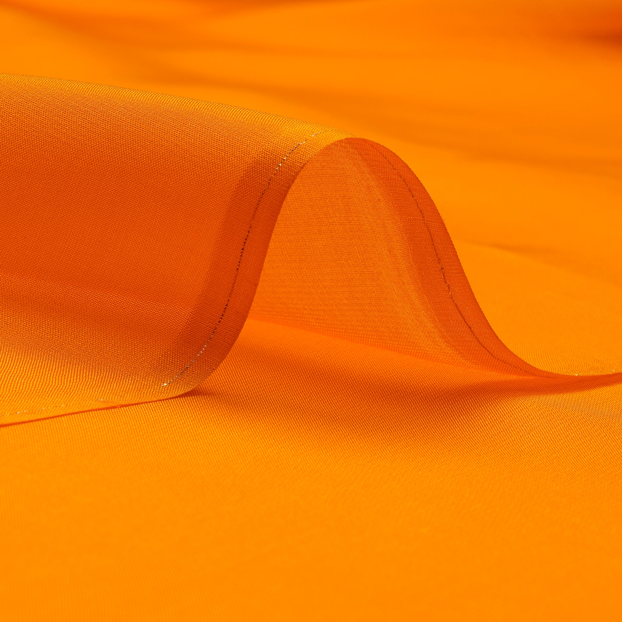 Flame Orange Mill Dyed Viscose Organza Fabric