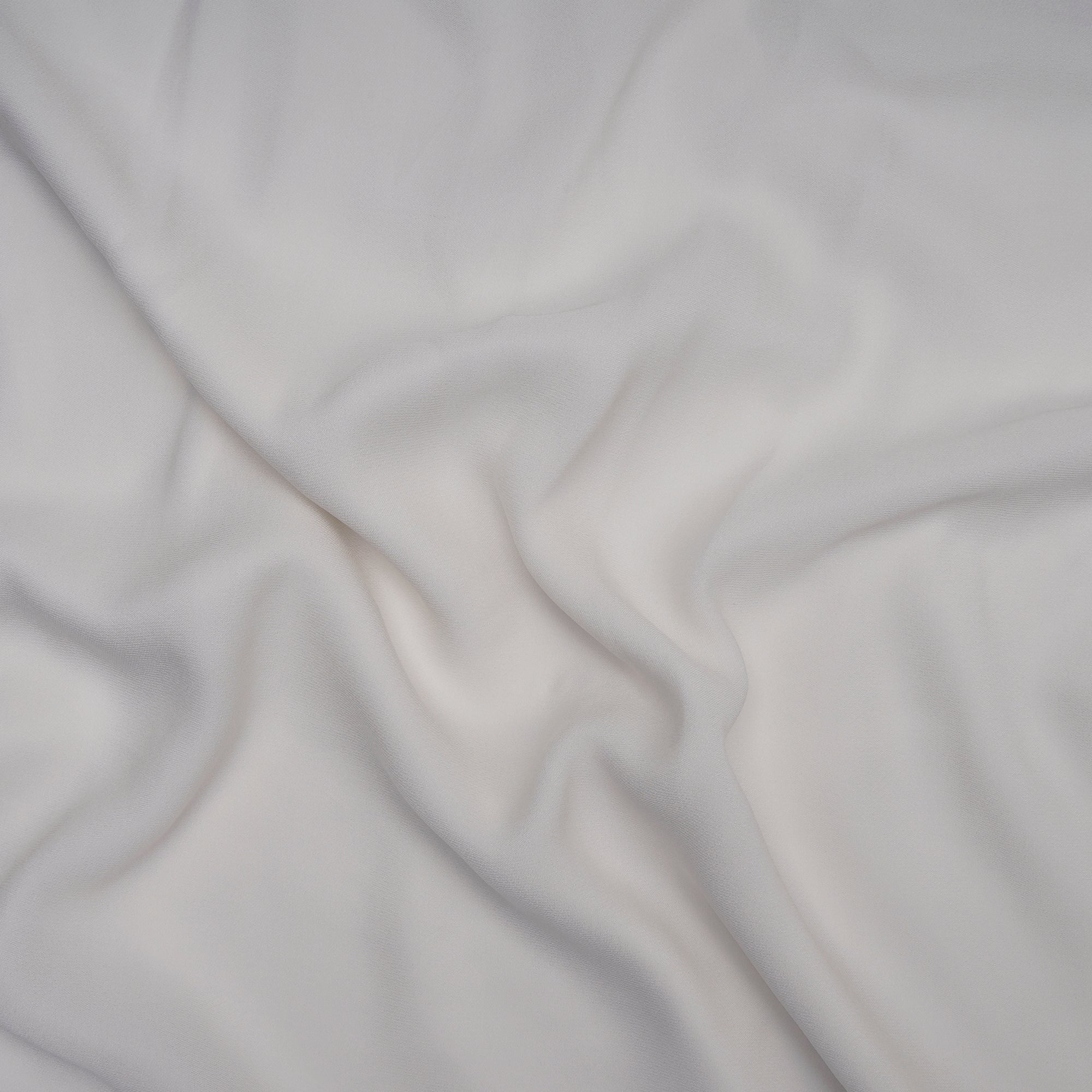 White Dyeable Double Viscose Georgette Fabric