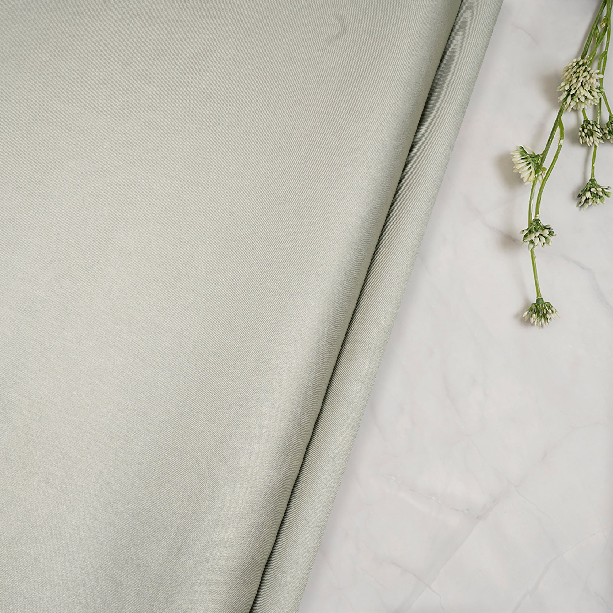 Grey Plain Modal Maple Silk Fabric