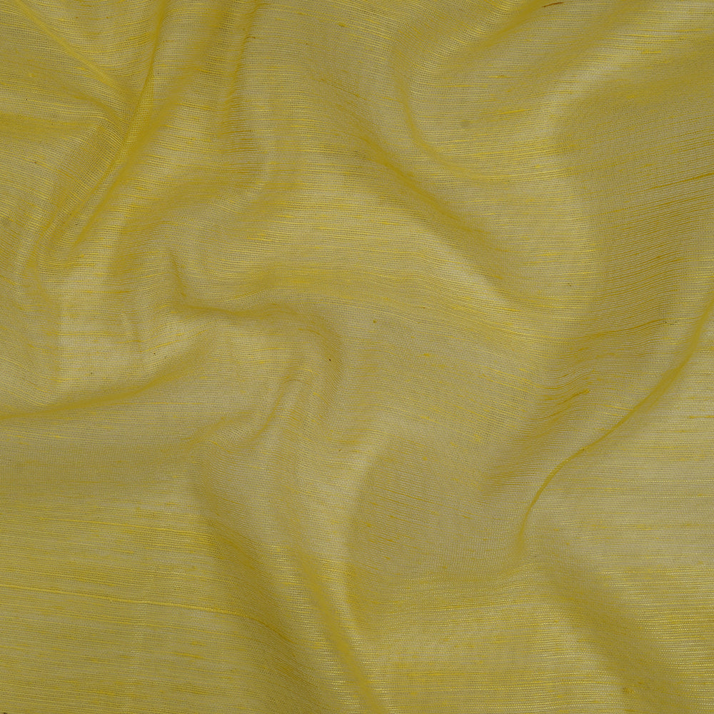 Dandelion Color Matka Dupion Silk Fabric