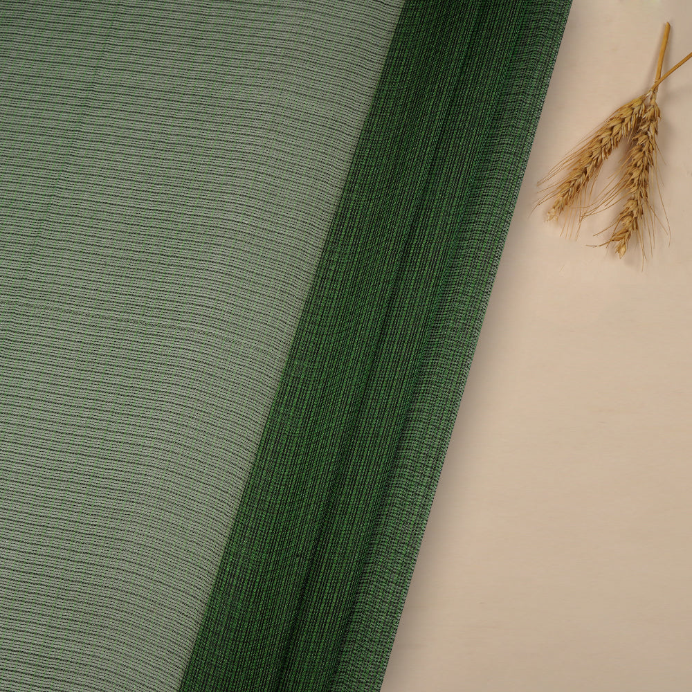 Green Color Yarn Dyed Kota Silk Fabric