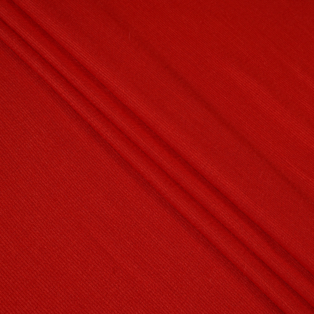 Red Color Muga Silk Fabric