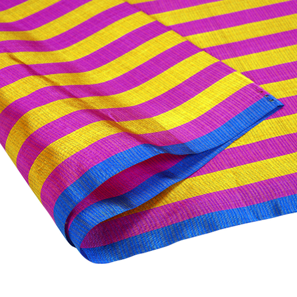 Multi Color Kota Satin Silk Fabric