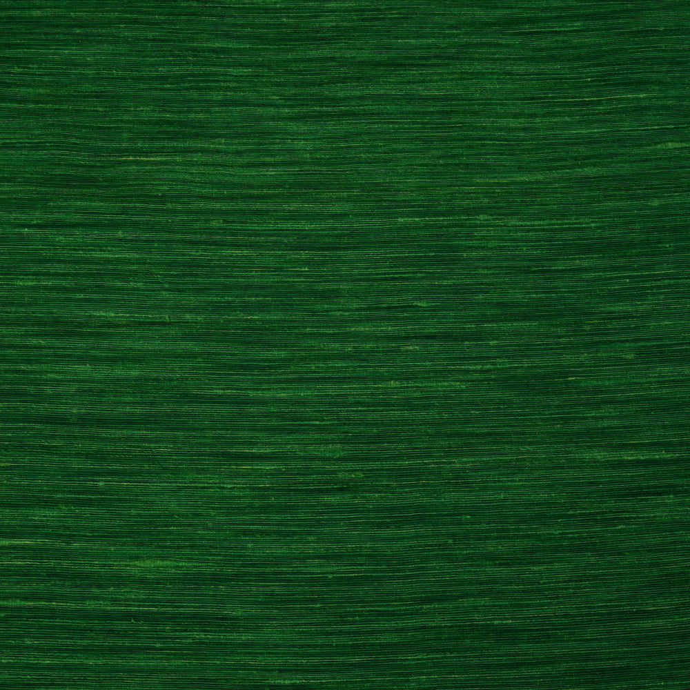 Green Color Ghicha Silk Fabric