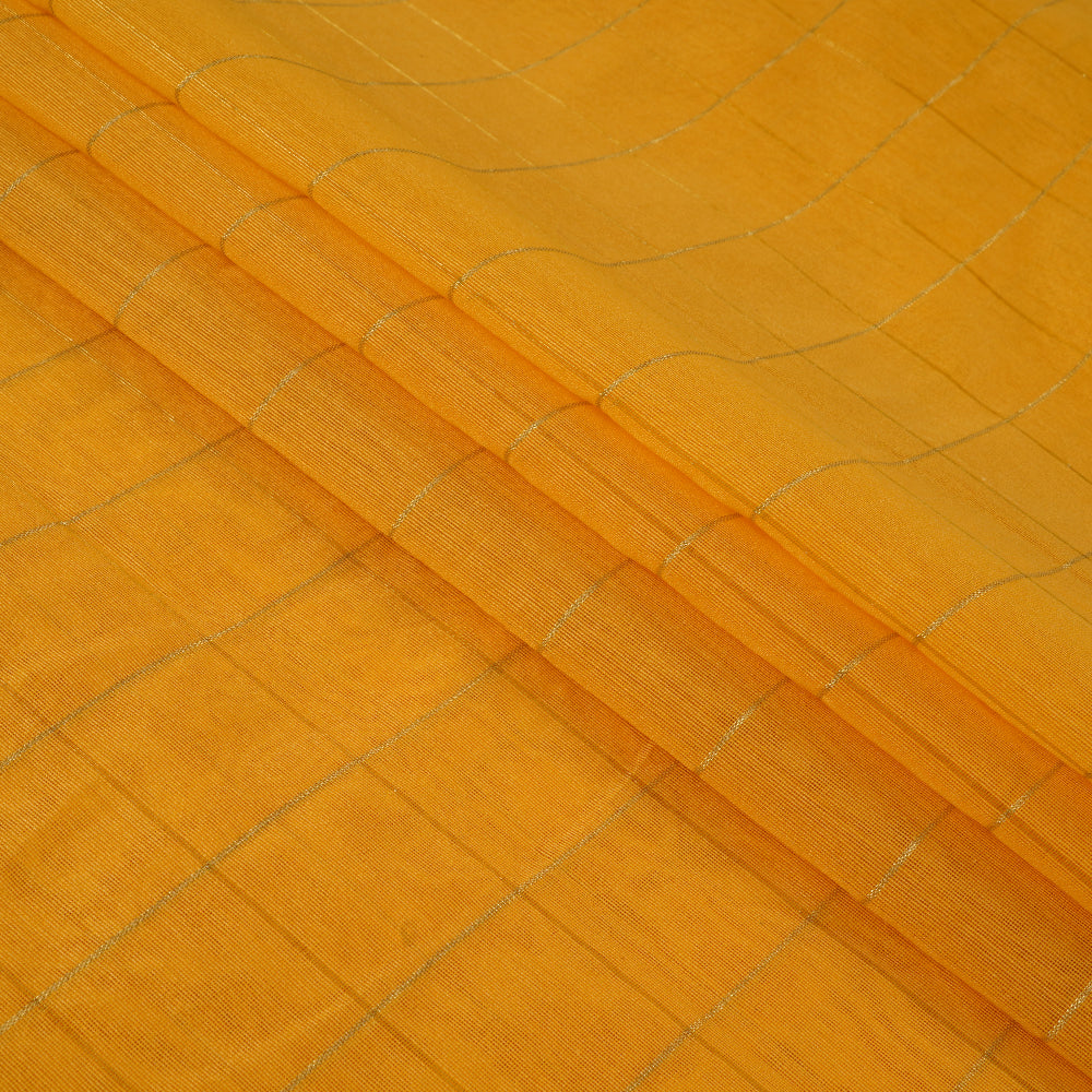 Yellow Color Fancy Chanderi Fabric