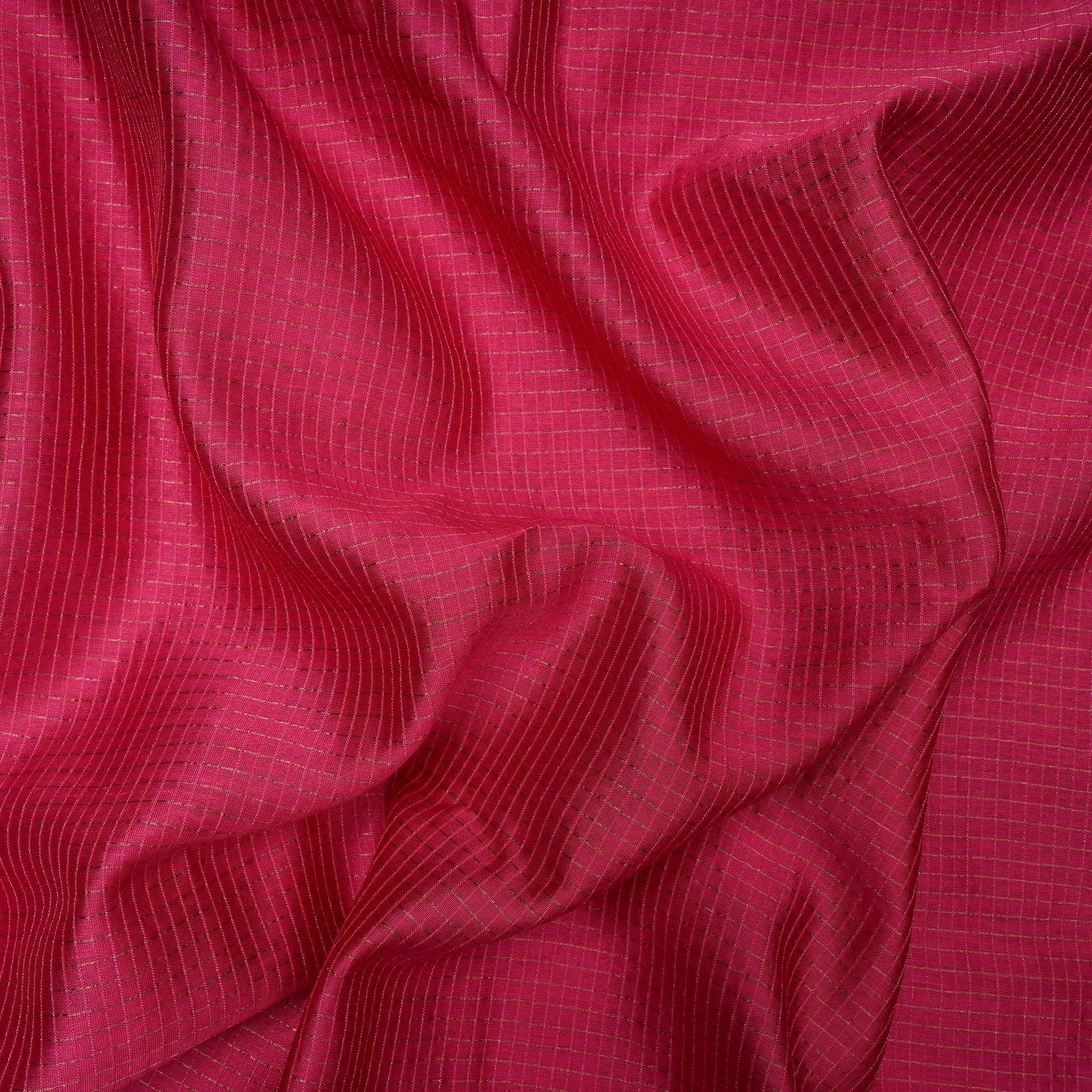 Pink Color Fancy Chanderi Fabric