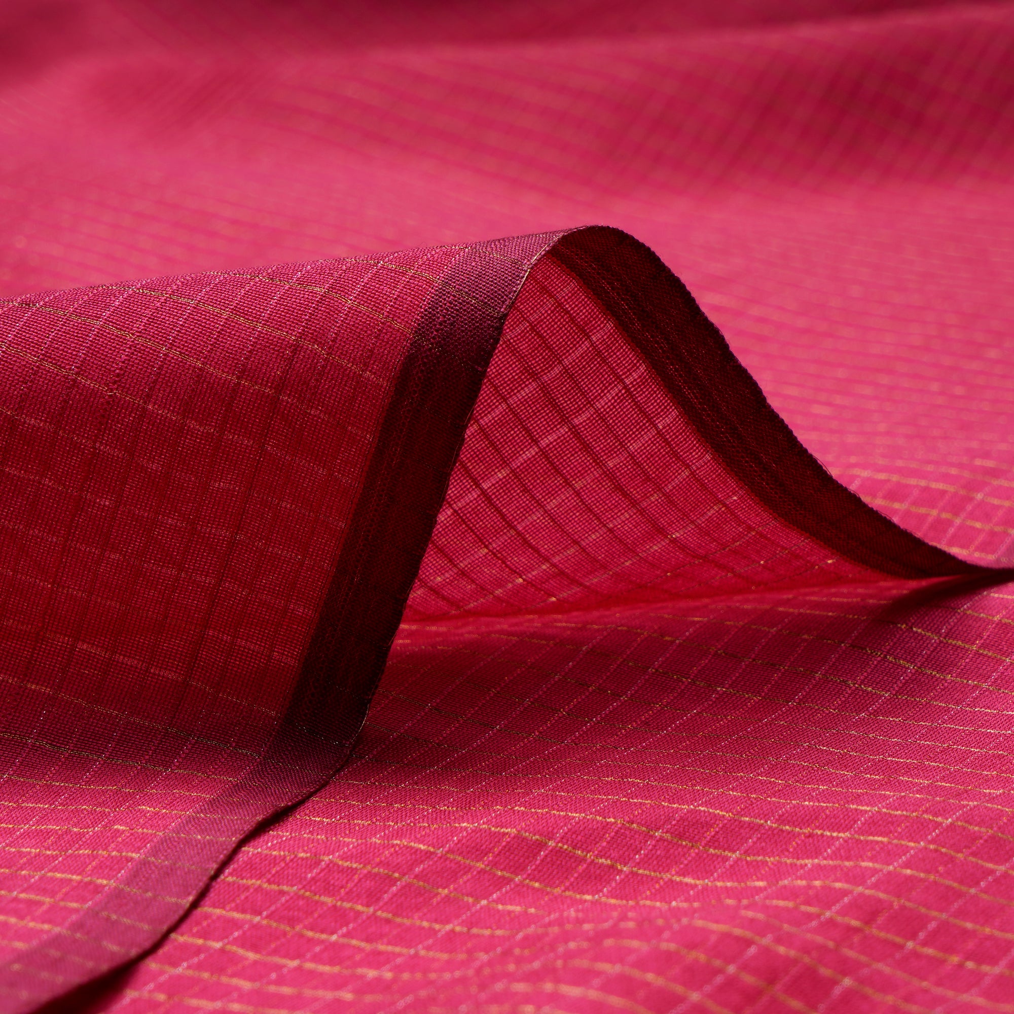 Pink Color Fancy Chanderi Fabric