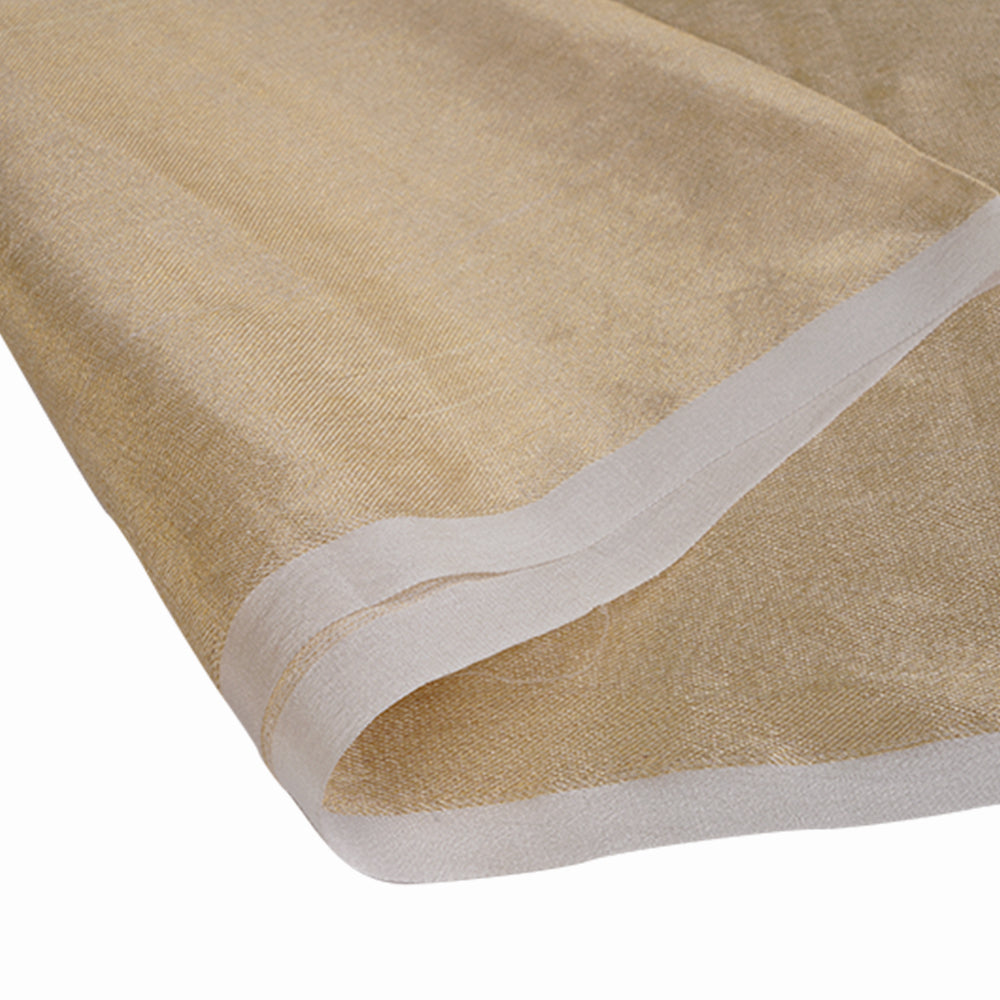 Light Golden Color Tissue Silk Fabric