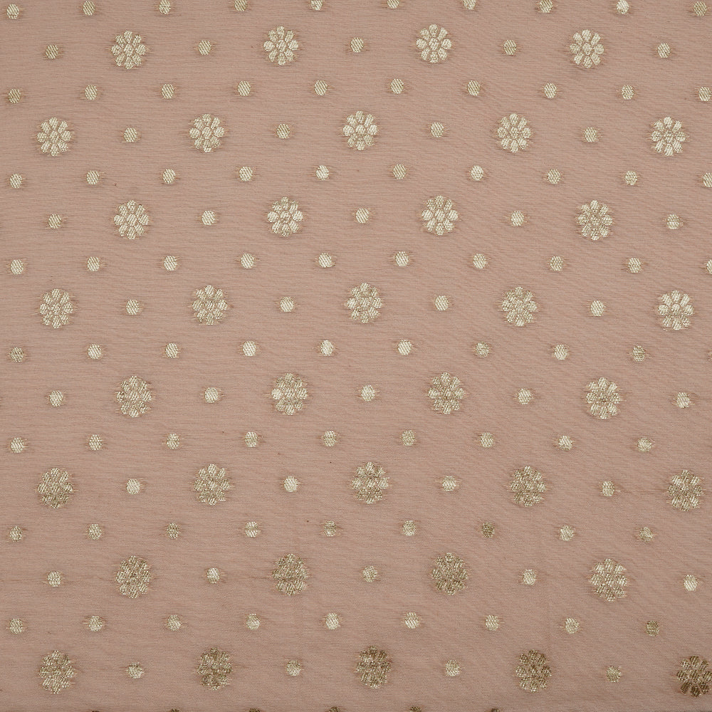 Light Pink Chanderi Jacquard Fabric
