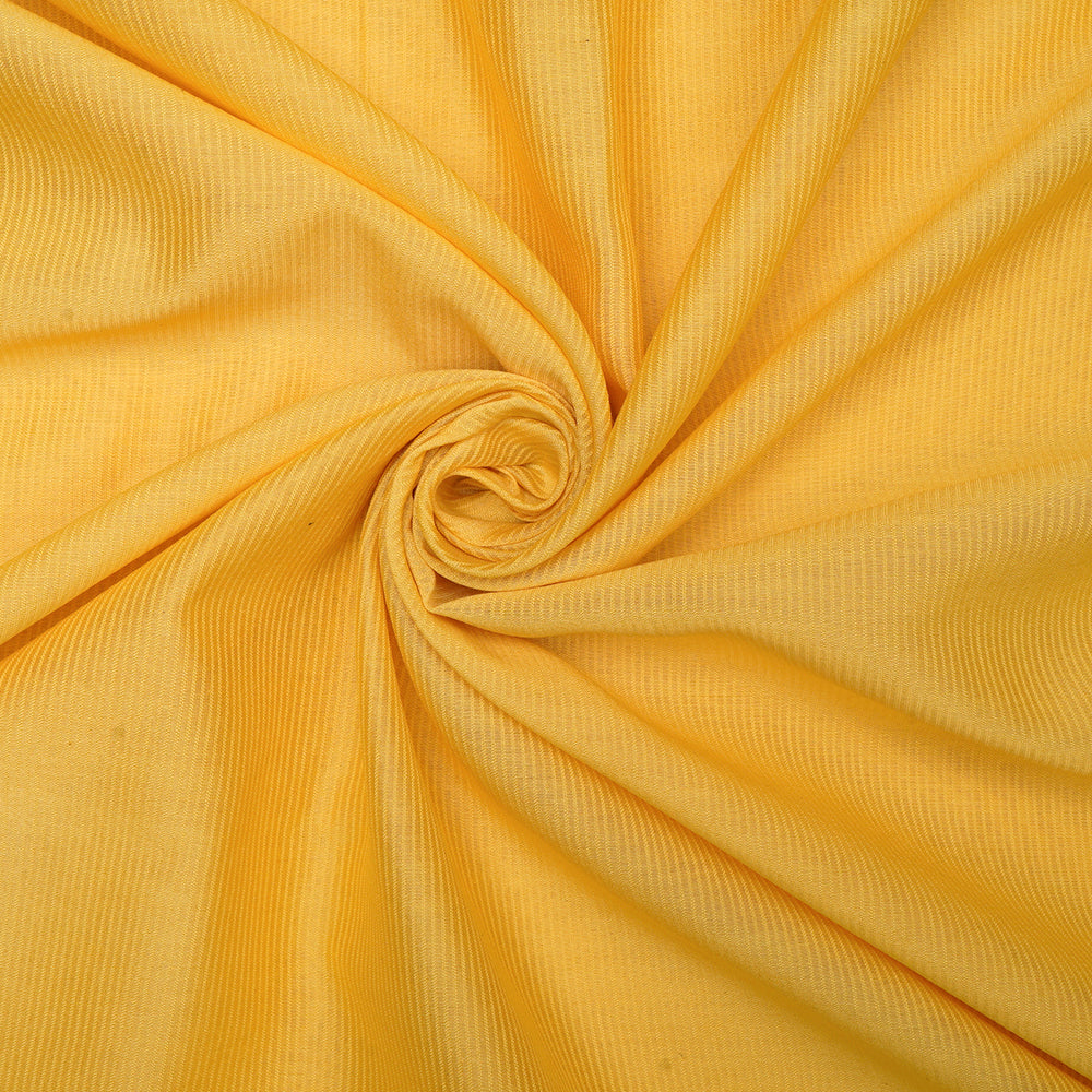 Yellow Color Woven Fancy Chanderi Fabric