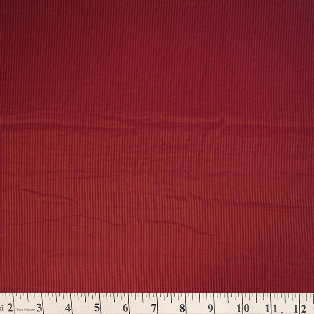 Pink Color Zari Striped Banarasi Cotton Silk Fabric