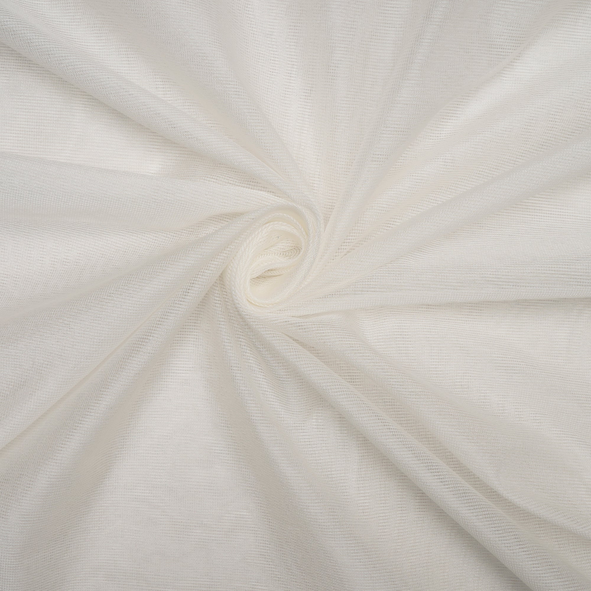 White Dyeable Handwoven Reshmi Cotton Net Fabric