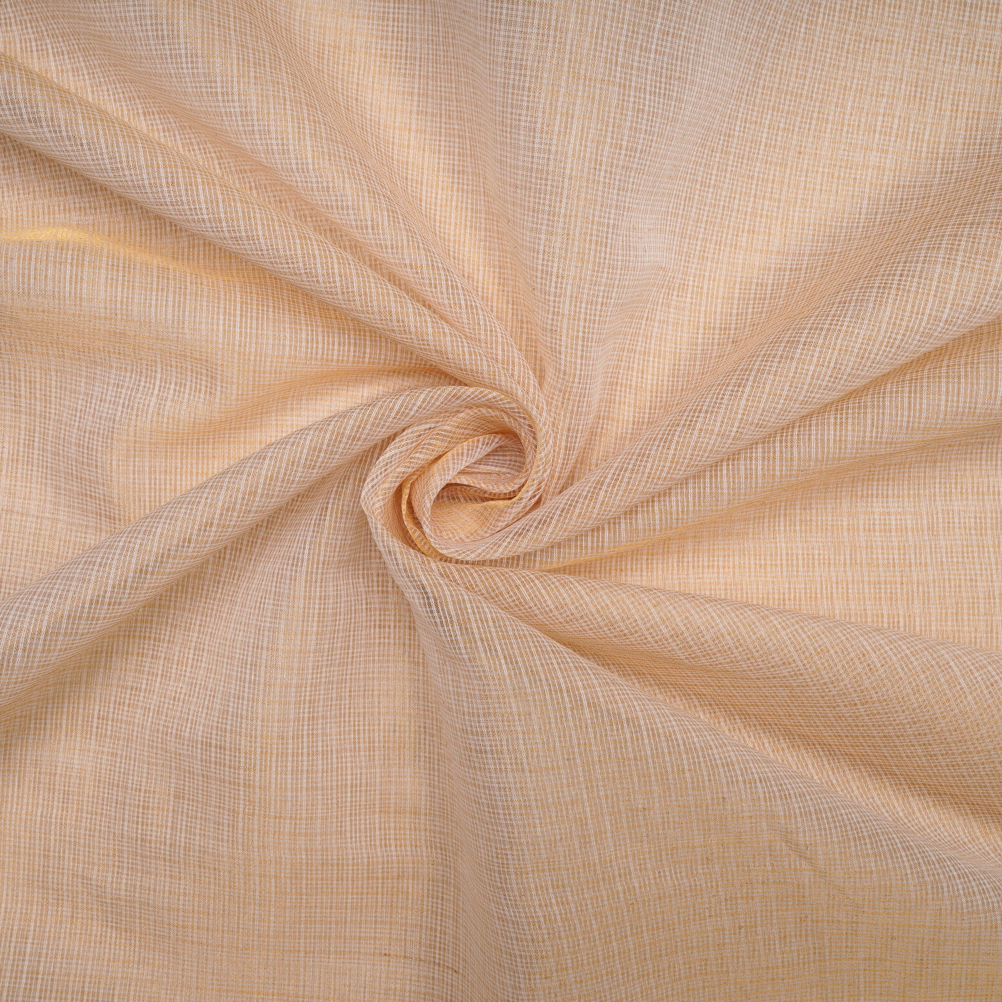 Gold Fancy Banarasi Tissue Kota Cotton Zari Fabric