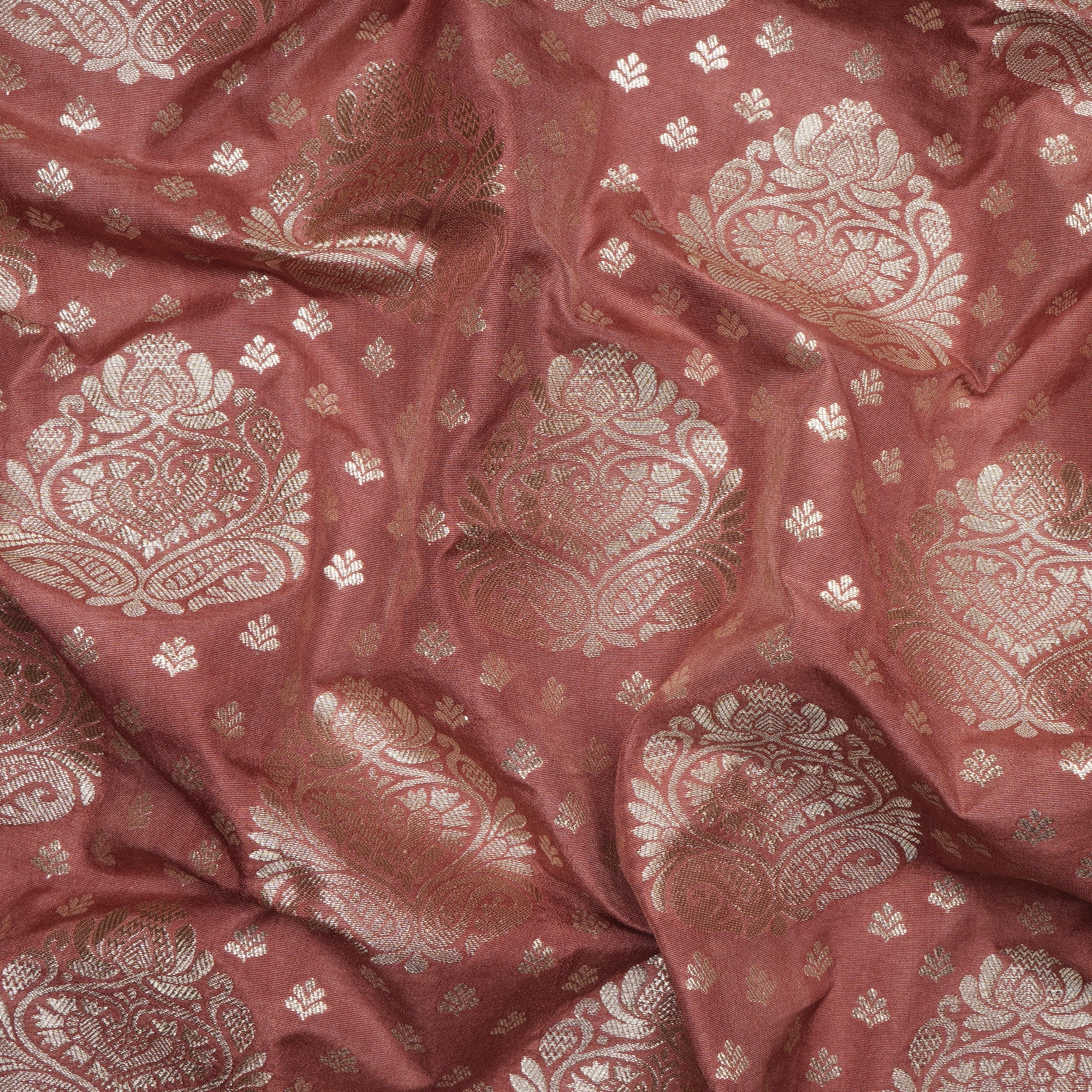 Aragon Floral Booti Pattern Blended Banarasi Brocade Fabric