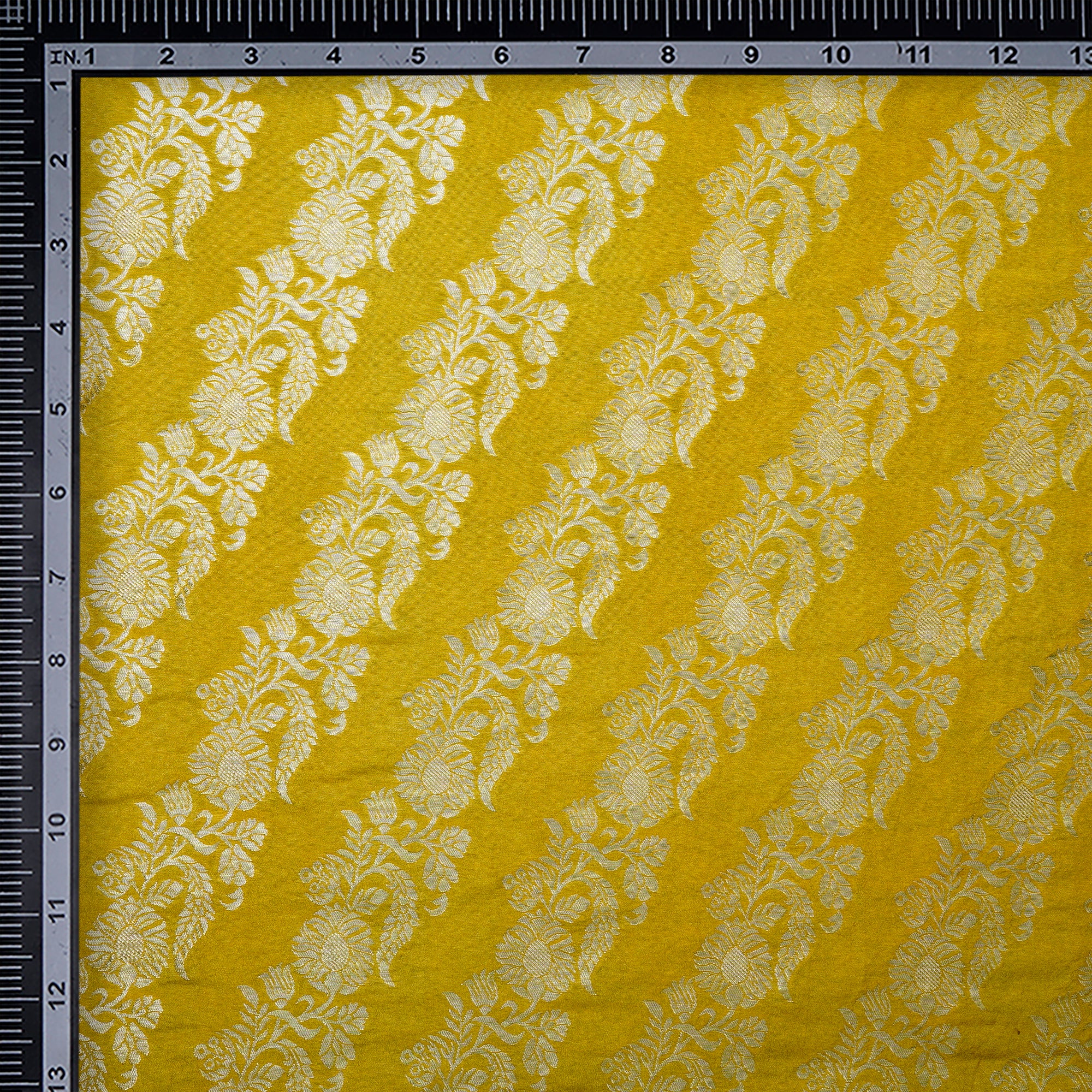 Snake Eye All Over Pattern Blended Banarasi Brocade Fabric