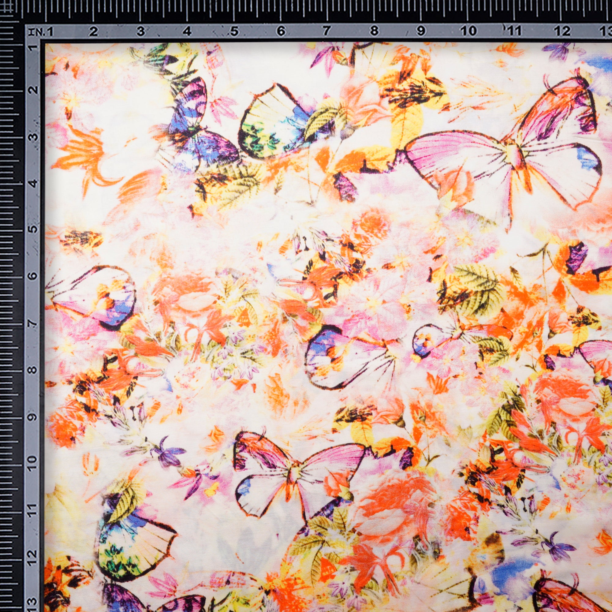 Multi Color Digital Printed Modal Satin Fabric