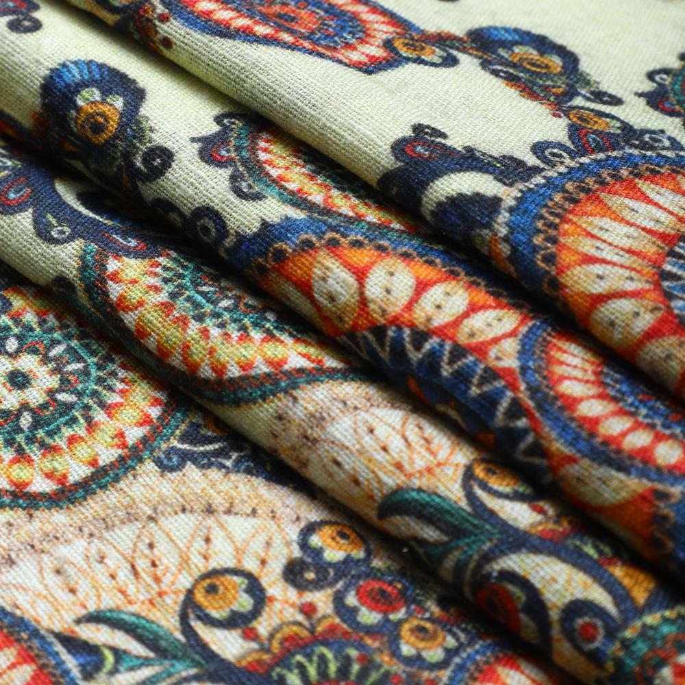 Multi Color Digital Printed Matka Silk Fabric