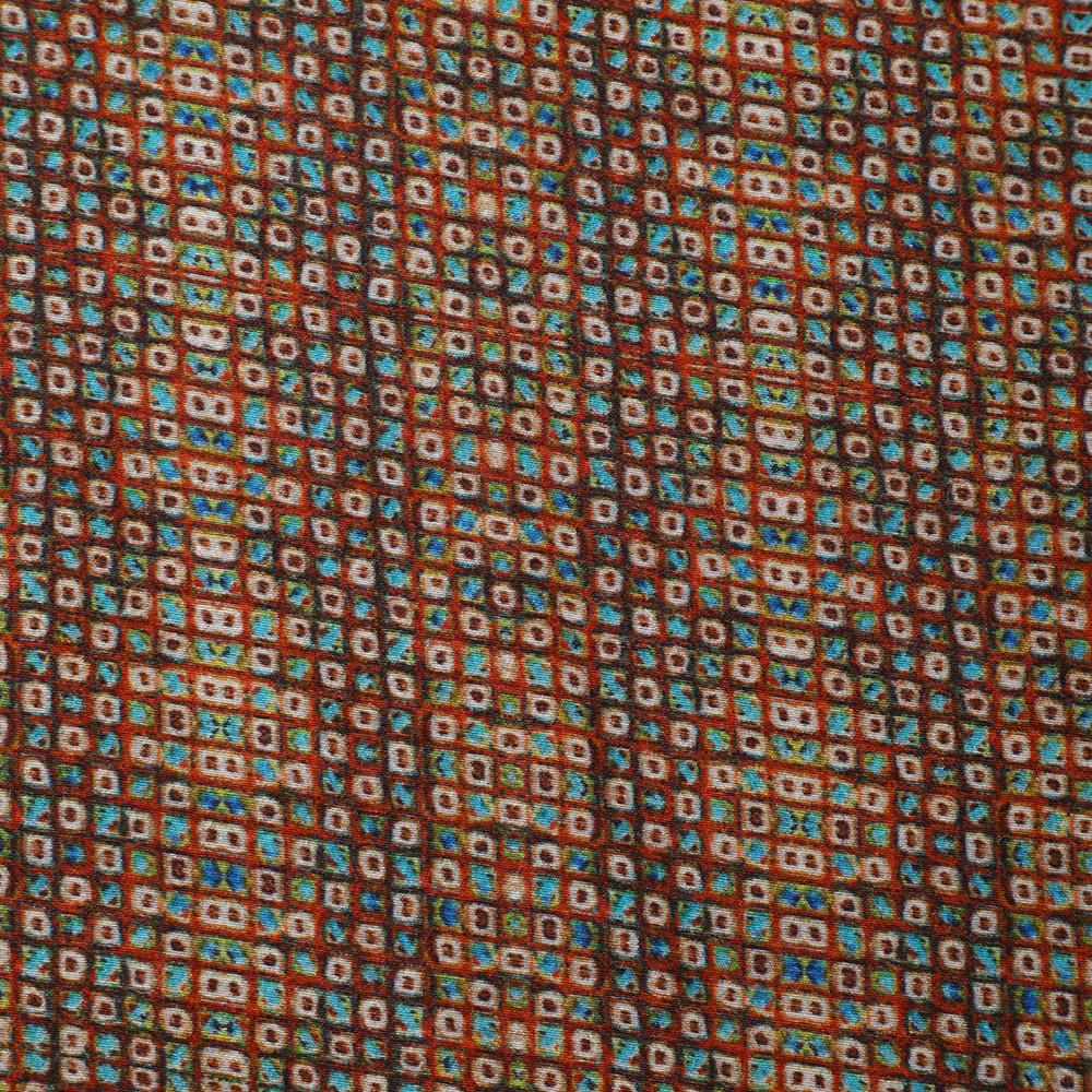 Multi Color Printed Fine Muslin Fabric