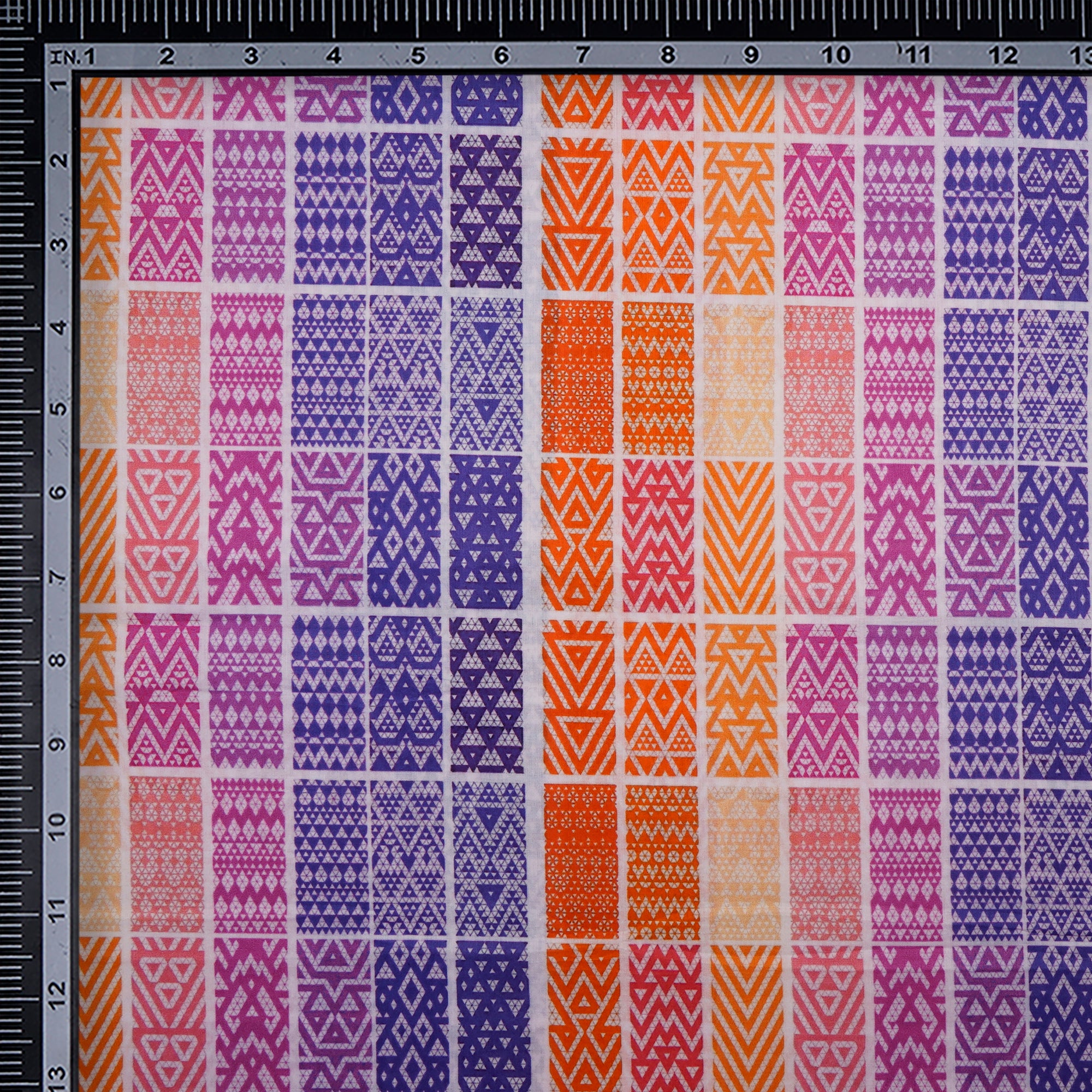 Multi Color Digital Printed Cotton Lawn Fabric