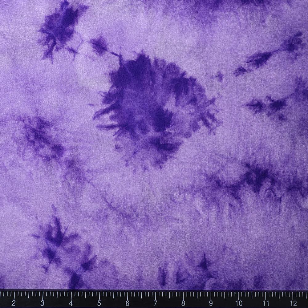 Purple Color Handcrafted Batik Printed Cotton Fabric