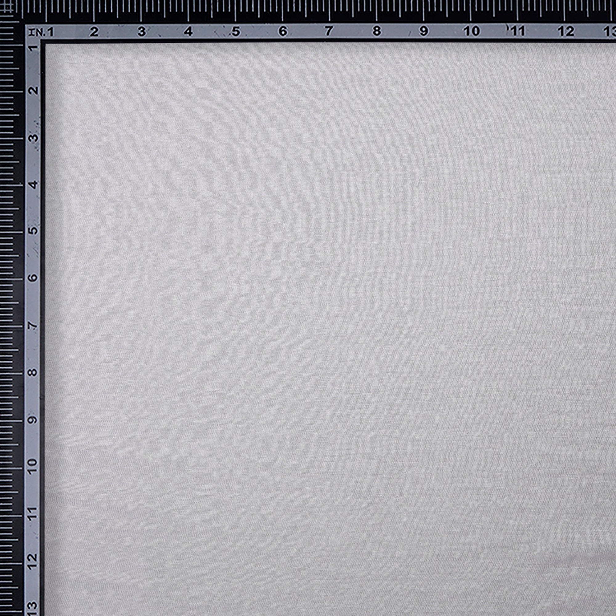 White All Over Pattern Screen Printed Poly Cotton Fabric