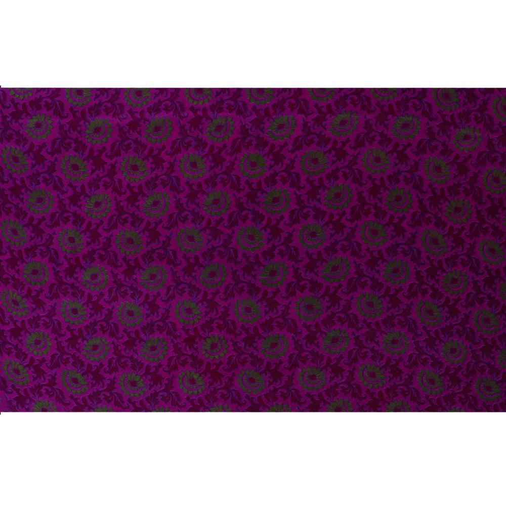 Purple Color Digital Printed Fancy Georgette Silk Fabric