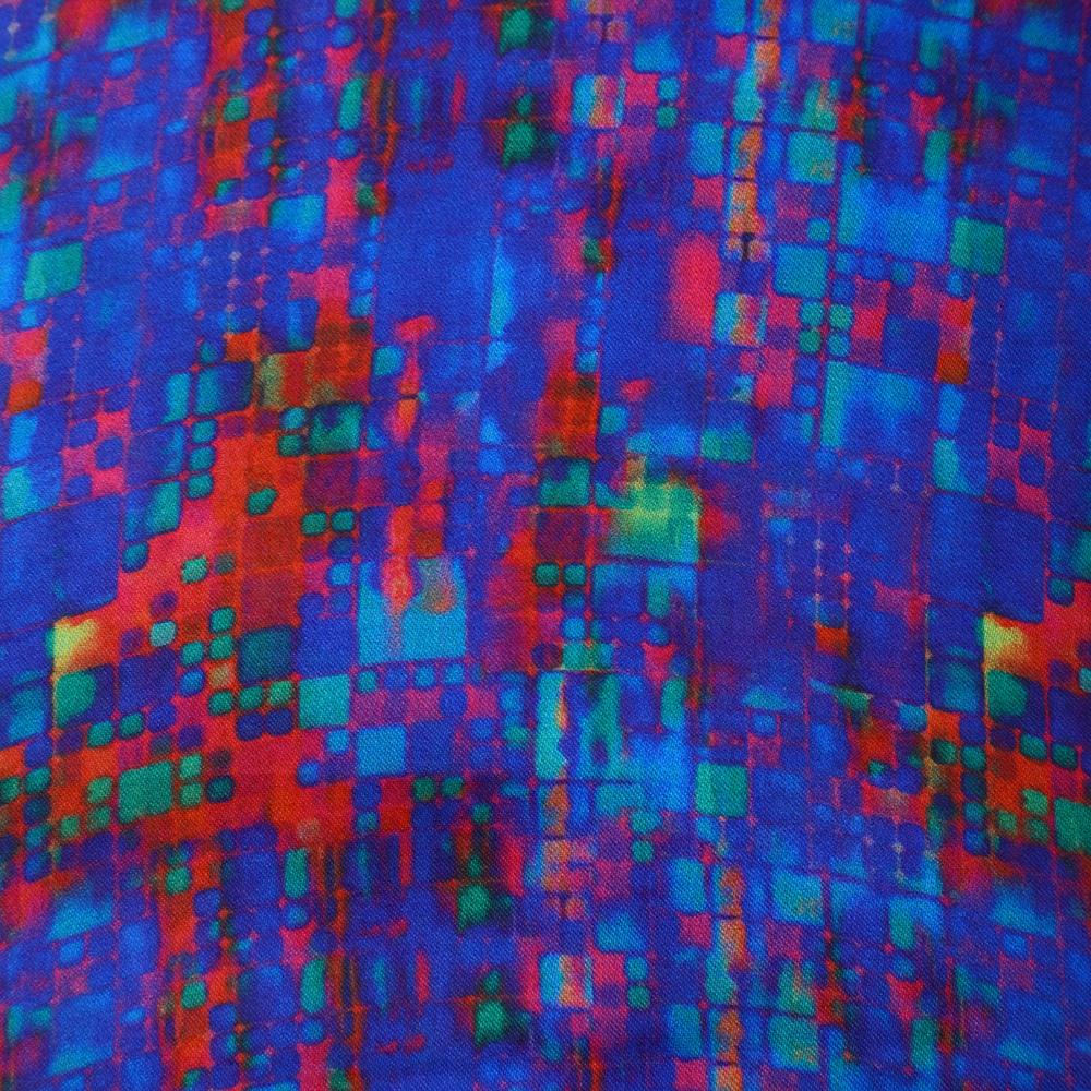 Multi Color Digital Printed Linen Fabric