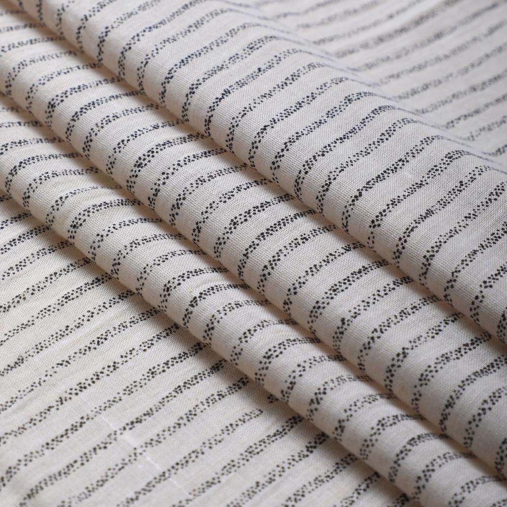 Ivory Color Printed Cheese Cotton Fabric