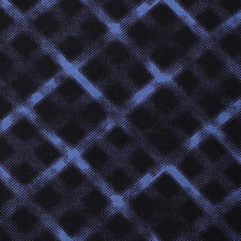 Black Color Digital Printed Muga Georgette Silk Fabric
