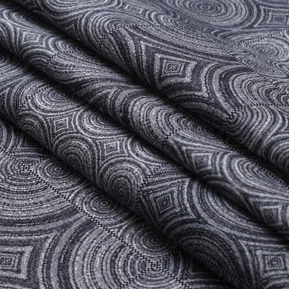 Black-White Color Printed Cambric Cotton Fabric