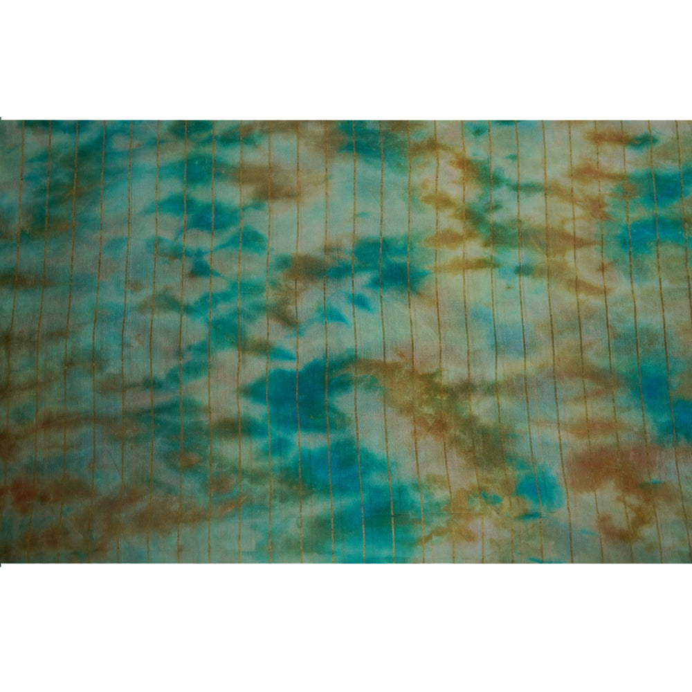 Multi Color Handcrafted Tie and Dye Printed Crepe Fabric
