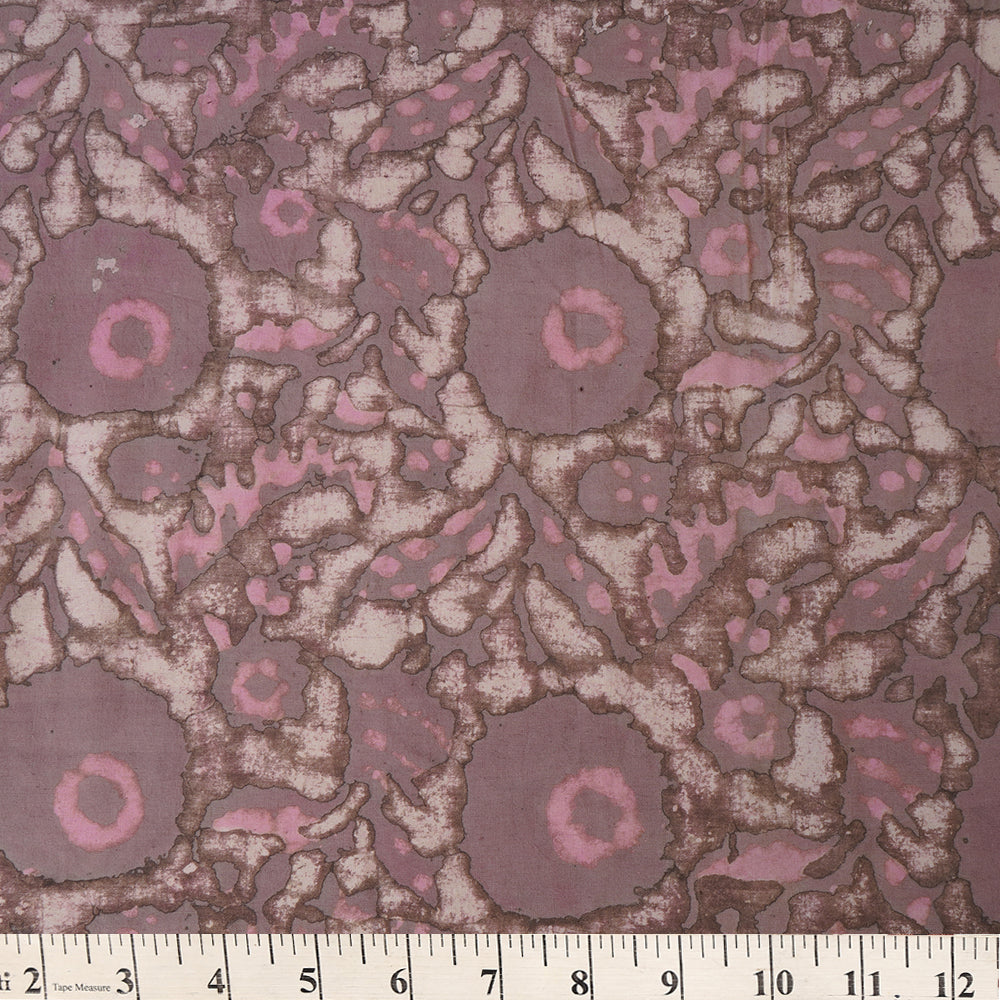 Softberry pink Color Handcrafted Block Printed Cotton Fabric