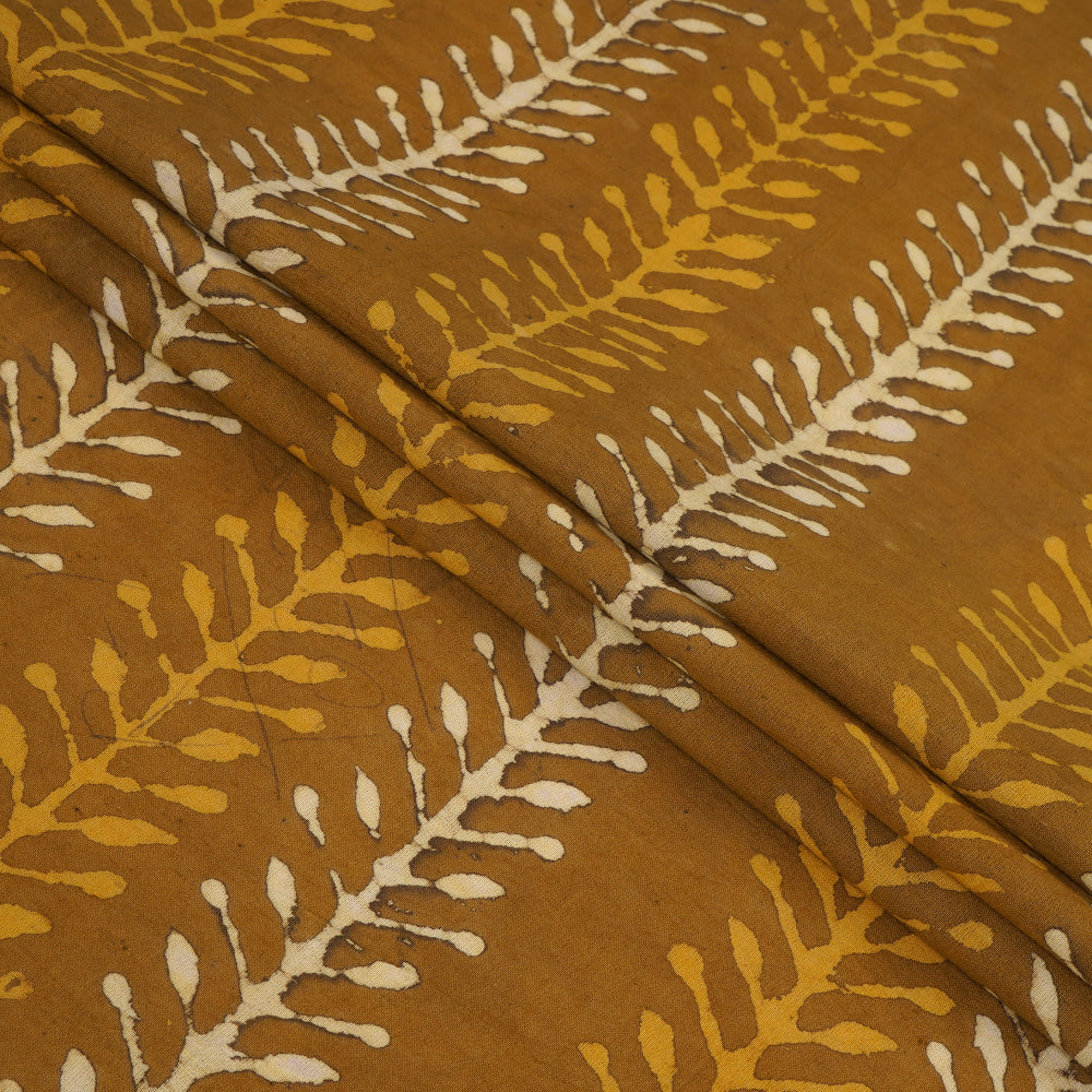 Heena Green Color Handcrafted Block Printed Cotton Fabric