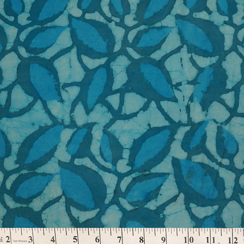 Light Blue Color Handcrafted Block Printed Cotton Fabric