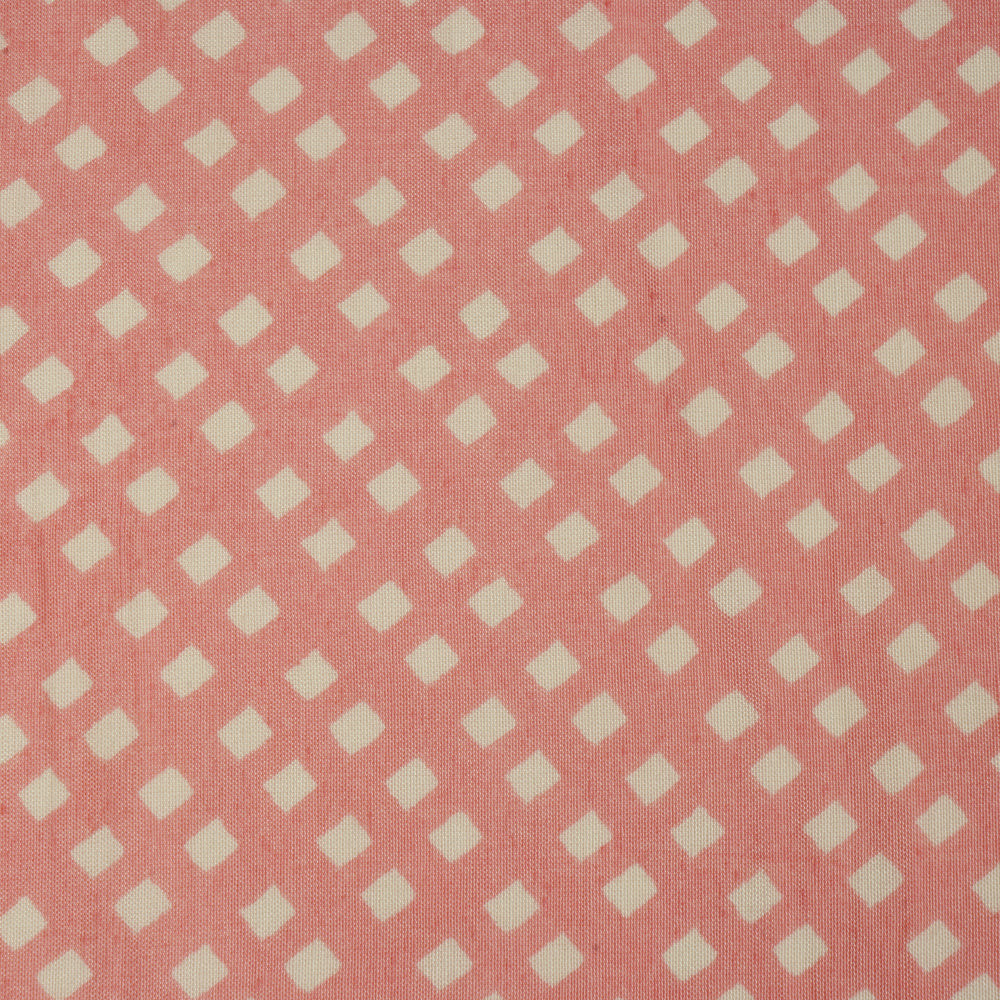 Light Pink Color Printed Viscose Fabric